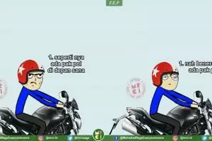 Komik 'Ada Pak Pol' ini endingnya bikin pengen jitak kepala sendiri