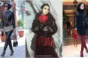 8 Jaket kulit milik Syahrini, tampak biasa tapi ada yang Rp 70 jutaan