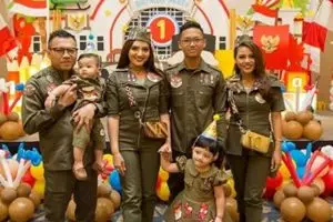 10 Momen meriahnya acara ultah anak Ashanty-Anang, bertema tentara