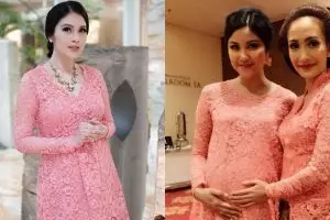 Hamil besar, 5 seleb ini tetap cantik dan anggun saat jadi bridesmaids