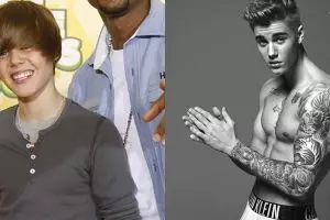 Transformasi penampilan Justin Bieber, dari kerempeng hingga kekar