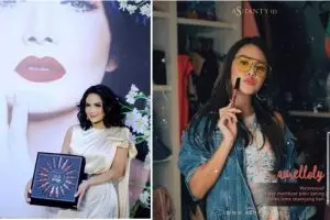 Unggah produk lipstik, Krisdayanti dibilang ngikut Ashanty dan Aurel