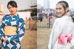 Gaya 12 member JKT48 saat memakai yukata, makin anggun deh