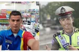 5 Editan wajah Ronaldo ngawurnya bikin tawamu pecah 