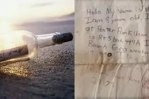 Setelah 29 tahun dibuang ke laut, surat botol ini kembali ke pemilik