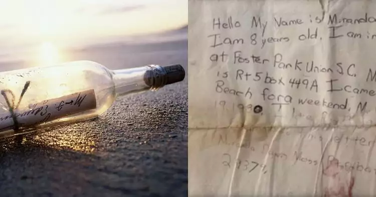 Setelah 29 tahun dibuang ke laut, surat botol ini kembali ke pemilik
