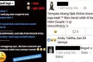 Kelakuan 9 penumpang ojek online yang baper sama drivernya, ngarep deh
