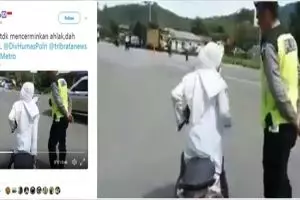 Mengumpat ke polisi saat ditilang, anak sekolah bikin geram warganet