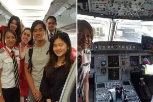 Kaesang 'tercyduk', diajak foto pilot wanita di kabin hingga kokpit