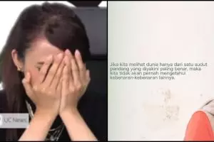 Sambil menangis, ini curhat Rina Nose setelah lepas hijab 