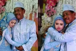 Heboh foto seorang kakek nikahi gadis muda, cinta tak pandang usia