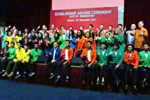 Lotte Foundation salurkan beasiswa pada 51 mahasiswa Indonesia 