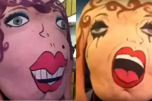 Aksi orang goyangkan perut besar bikin ngakak guling-guling