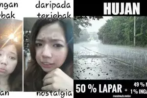 21 Meme hujan ini bikin kamu ketawa ngakak sambil perosotan 