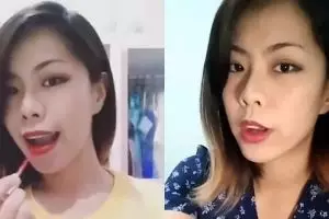 Tutorial biar lipstik awet ala wanita ini bikin ngakak