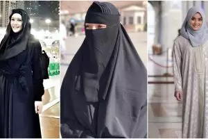 Penampilan 10 seleb cantik saat umrah, ada yang bercadar
