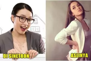 Berperan lugu, 10 foto Bu Guru Yola 'Dunia Terbalik' aslinya cetar 