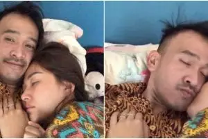 Pamer kemesraan di ranjang, Ruben-Sarwendah bikin baper warganet