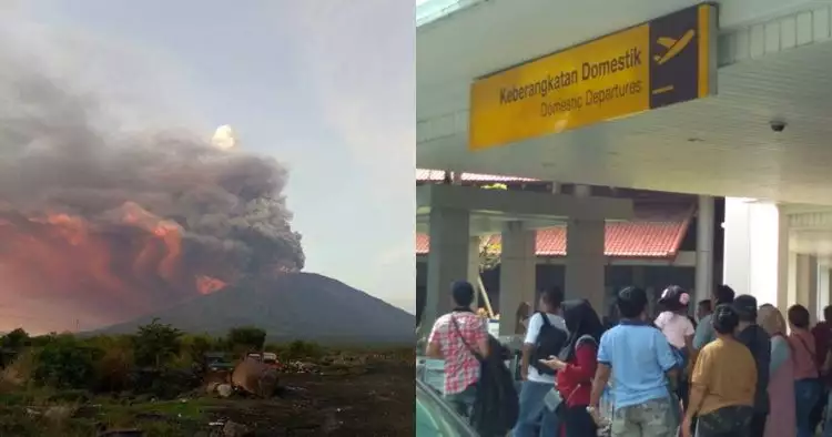 7 Momen terkini Bandara I Gusti Ngurah Rai, 445 penerbangan ditunda