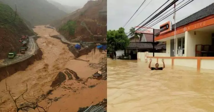 10 Potret kondisi terkini Pacitan yang dilanda bencana banjir