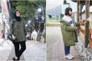 Hangat & stylish di musim hujan, tiru 7 style parka ala selebgram ini