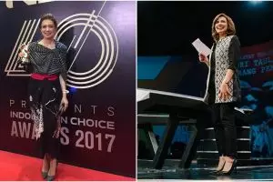 Tiru 9 gaya Najwa Shihab dalam mix and match kain khas Indonesia