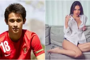 7 Pesepak bola muda Indonesia ini jatuh ke pelukan wanita cantik