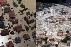 10 Bencana banjir paling besar di dunia, daratan seperti lautan