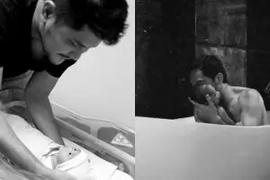 7 Seleb ganteng ini jago mandiin anaknya yang baru lahir, papa idaman