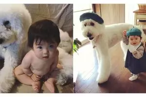 12 Potret serasi anak kecil dan hewan peliharaannya, ngegemesin abis