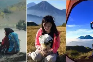15 Potret pendaki cantik di atas gunung, bukti wanita itu perkasa