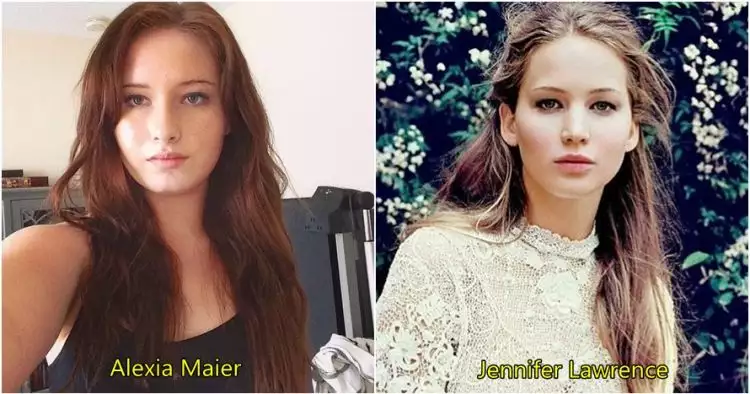 Alexia Maier, cewek yang viral wajahnya 'copy paste' Jennifer Lawrence