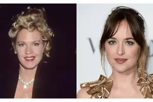 Potret 10 seleb Hollywood saat berusia sama dengan anaknya