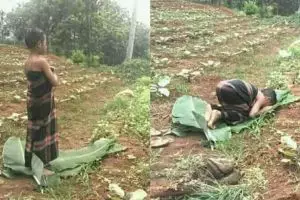 Peristiwa bocah salat beralaskan daun pisang bikin warganet terharu