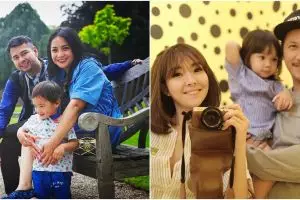 10 Adu gaya liburan keluarga dua presenter top Raffi vs Gading