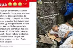 Tak diakui anaknya, kisah kakek tidur di got bikin warganet terharu