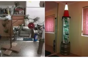 10 Dekorasi pohon Natal ala orang-orang malas ini bikin tepuk jidat