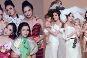 Beda gaya pemotretan 5 geng seleb, mana paling kompak?