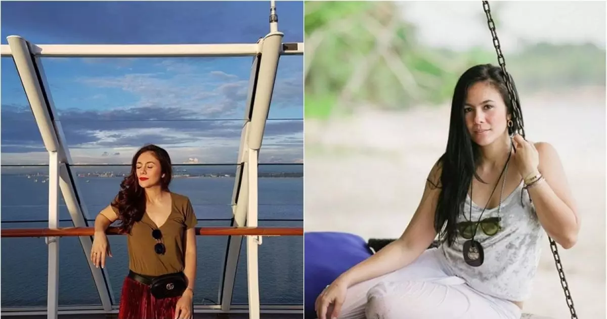 10 Gaya Wulan Guritno liburan di pantai, bukti hot mom sejati