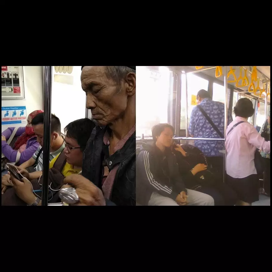 10 Potret penumpang umum duduk di kursi prioritas, nggak peka banget