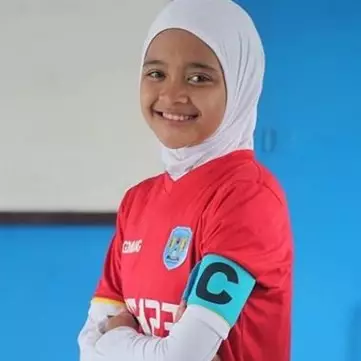 10 Foto cantiknya Hanipa, pemain Timnas U-15 dengan segudang prestasi