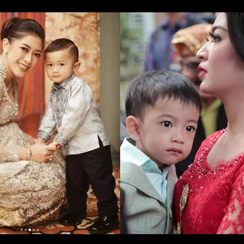 Beda gaya Selvi Ananda dan Aliya Rajasa saat momong anak