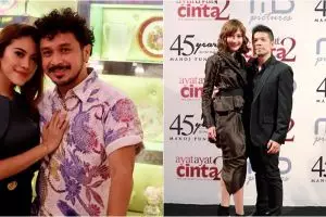 Istri 7 anak band ini sering menemani suaminya manggung, so sweet abis