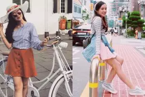 Bingung outfit liburan akhir tahun? Contek 9 gaya Beby Tsabina ini yuk