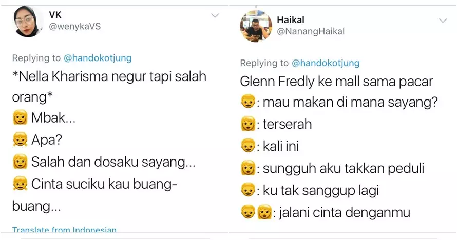 12 Cuitan obrolan disambung lirik lagu ini kocak abis, receh maksimal