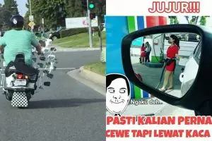 10 Meme di balik spion ini bikin senyum-senyum sendiri, kamu pernah? 
