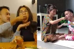 Momen Ruben dan Sarwendah suap-suapan ini romantis abis, bikin baper