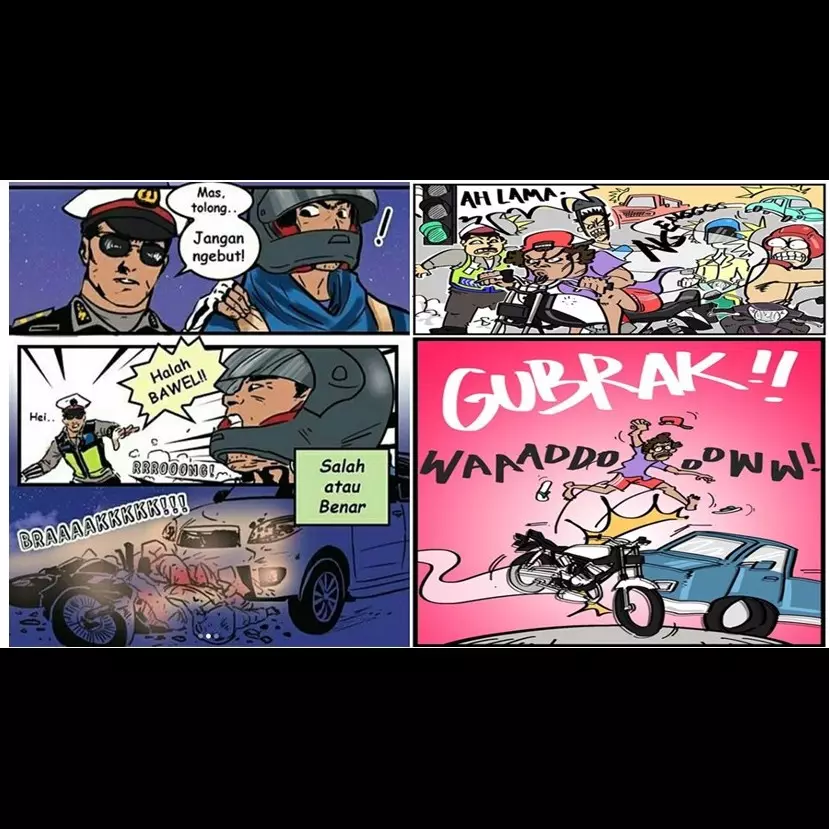 10 Komik polisi ini sindir kamu yang kerap lalai aturan, awas ketampol