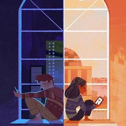 10 Ilustrasi hubungan LDR ini bikin baper, awas mewek