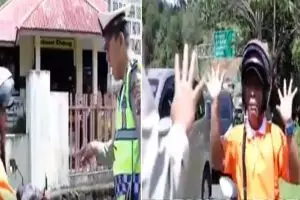 Pura-pura bisu saat razia lalu lintas, pria ini endingnya bikin ngakak